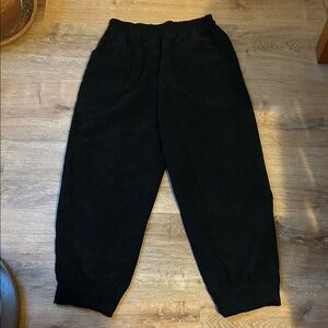 Zenana Outfitters Black Corduroy Trousers